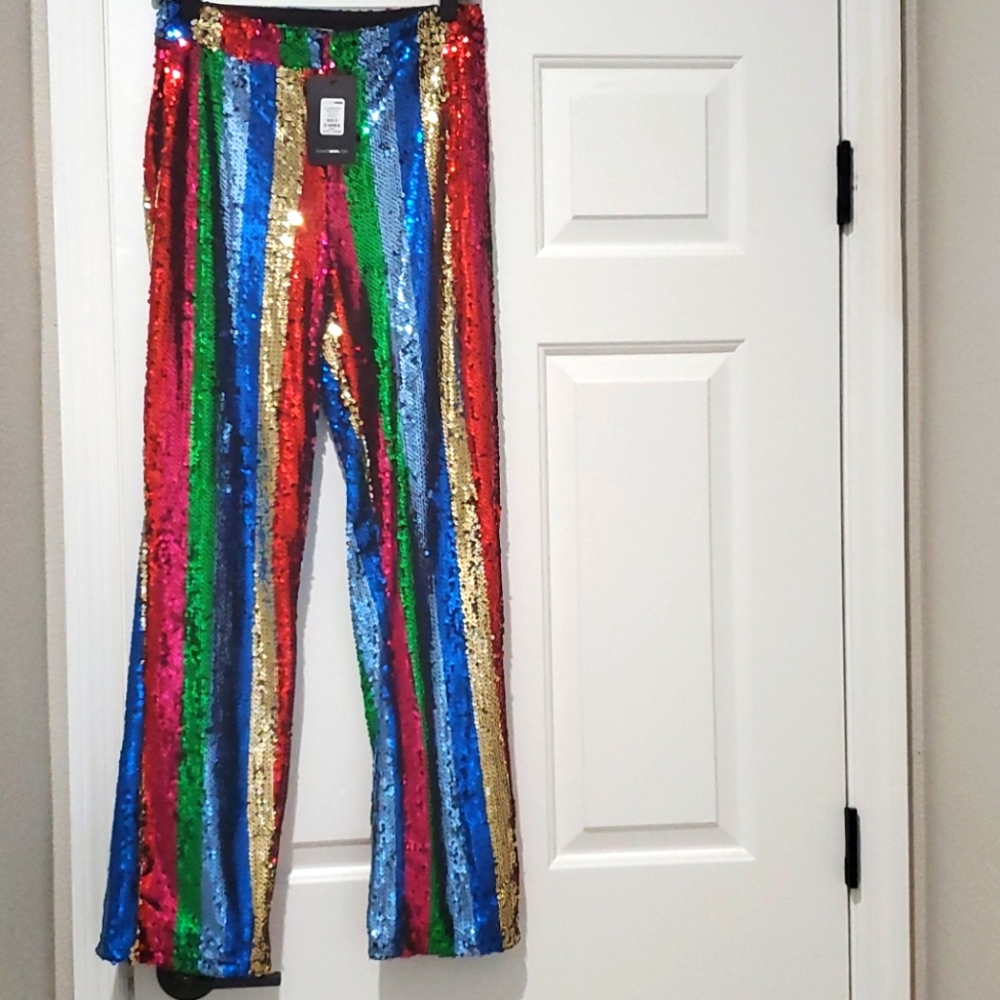 Multi-color Sequin Pants